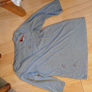 Croft & Borrow Grey Top Size Medium Pre-owned